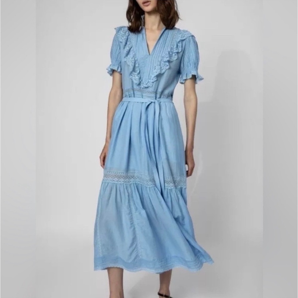 NWT Zadig & Voltaire Ronelo Tomboy Maxi Dress / at Saks for‎ $748! / Size Large